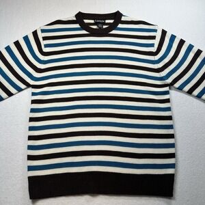 Carbon‎ Brown Striped Sweater Men's XL Long Sleeve Classic Pullover Knit